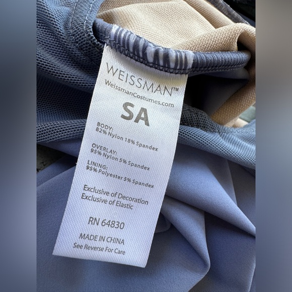 WEISSMAN Periwinkle Dance Recital Dress Flowy and Very Elegant Adult Small - Picture 6 of 6